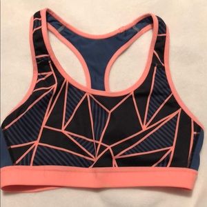 Small Champion Sports bra navy/peach reversible